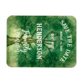 日付を保存する水の色オークツリーファミリ懇親会 マグネット (横)