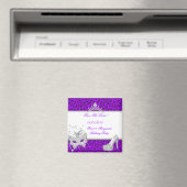 日付を保存する甘い16仮装パープル マグネット (インサイチュ (食洗機))