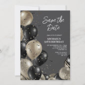 日付を保存する男性の50誕生日 招待状 (正面)