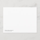 日付を保存する白いさくらんぼ花はがき 案内ポストカード (裏面)