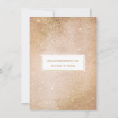 日付を保存する白い文字結婚の発表 招待状 (裏面)