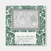 日付を保存する結婚式の引き出物磁石 マグネット (正面)