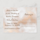 日付を保存する編集可能文字と写真はがき 案内ポストカード (裏面)