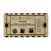 日付を保存する許可 ラベル (正面)