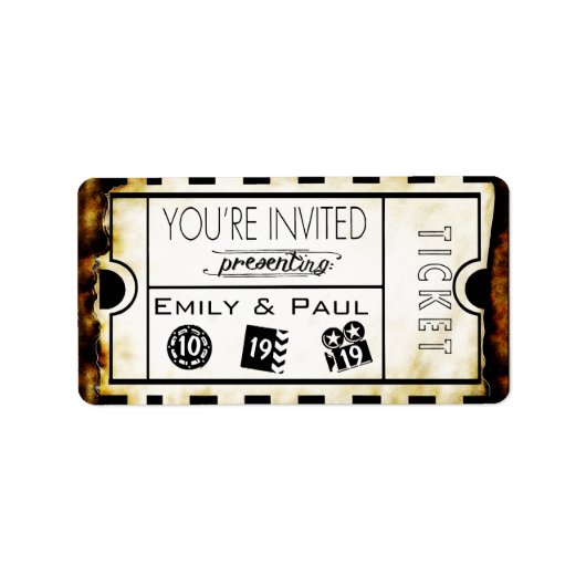 日付を保存する許可 ラベル (正面)