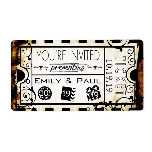 日付を保存する許可 ラベル (正面)