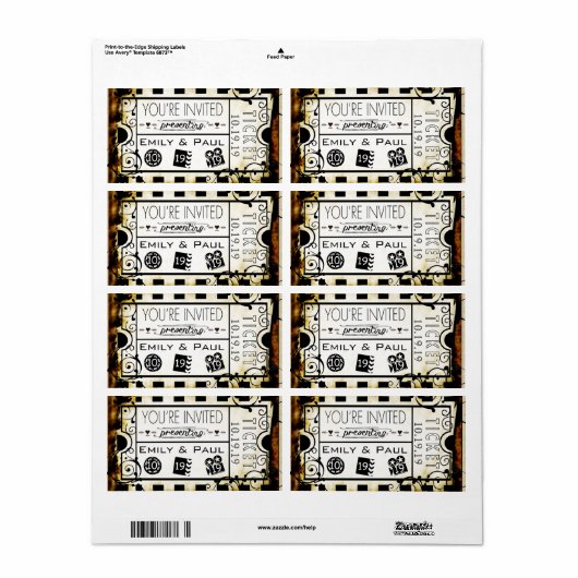 日付を保存する許可 ラベル (フルシート)