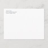 日付を保存する豪華なダマスク 案内ポストカード (裏面)