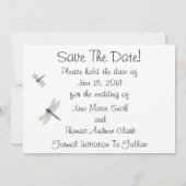 日付を保存する青いトンボ セーブザデート (裏面)