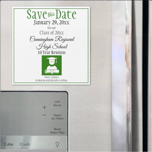 日付を保存する高校の懇親会マグネットカード