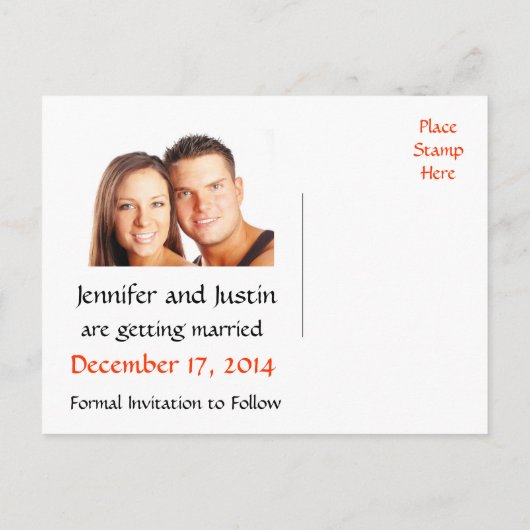 日付を保存する黒い水玉模様写真のポストカード 案内ポストカード (裏面)