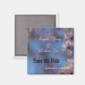 日付を保存する、さくらんぼの花 マグネット (正面/裏面)