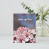 日付を保存する、さくらんぼの花 案内ポストカード (スタンド正面)