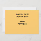 日付を保存する…まだロック' 招待状 (裏面)