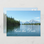 日付を保存する、グランドテトン国立公園。 案内ポストカード (正面/裏面)