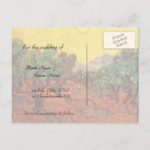 日付を保存する,ビンセント・ヴァン・ゴッホ・オリーブの木 案内ポストカード (裏面)