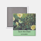 日付を保存する、ヴァンゴッホワイルドバラ。 マグネット (正面/裏面)