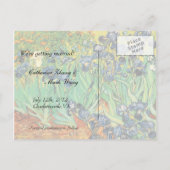 日付を保存する、ヴィンセント・ヴァン・ゴッホ 案内ポストカード (裏面)