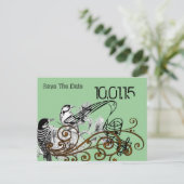 日付を保存する – ヴィンテージ愛鳥 案内ポストカード (スタンド正面)