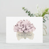 日付を保存する～招待状の結婚ピンクのバラ 招待状 (スタンド正面)