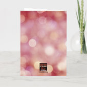 日付を保存する（箴言18:22）ブルゴーニュ/タン/ホワイト カード (裏面)