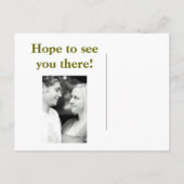 日付を保存する!緑 案内ポストカード (裏面)