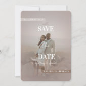 日付を保存する – gazy_silk brown chocolat color 招待状 (正面)