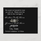 日付を保存するCala Lily葉書 案内ポストカード (裏面)