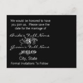 日付を保存するCala Lily葉書 案内ポストカード (裏面)