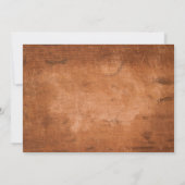 日付を保存するMason Jar文字列ライトの写真素朴 招待状 (裏面)