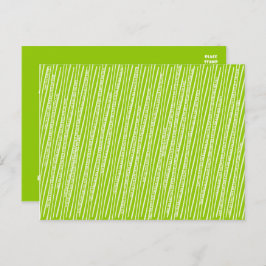 日付を保存するSquiggley行の発表ポストカー 案内ポストカード