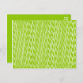 日付を保存するSquiggley行の発表ポストカー 案内ポストカード (正面/裏面)