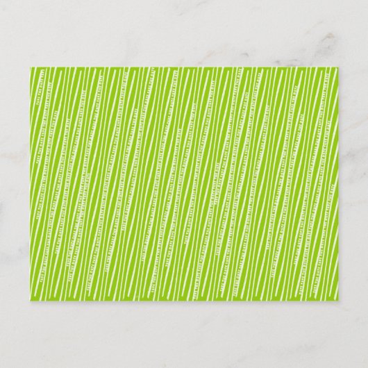 日付を保存するSquiggley行の発表ポストカー 案内ポストカード (正面)