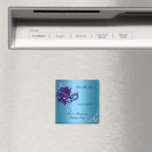 日付を保存するSweet 16 Masquerade Blue マグネット (インサイチュ (食洗機))