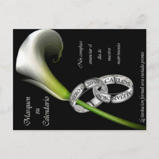 日付を保存すスペインのる 案内ポストカード