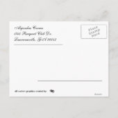 日付を保存すスペインのる 案内ポストカード (裏面)