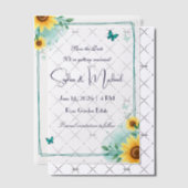 "日付を保存すパーソナライズされたる"結婚 ベラム紙招待状 (オフセット (招待状))