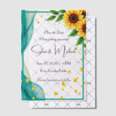 "日付を保存すパーソナライズされたる"結婚 ベラム紙招待状 (オフセット (招待状))