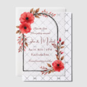 "日付を保存すパーソナライズされたる"結婚 ベラム紙招待状 (オフセット (招待状))