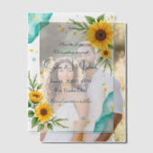 "日付を保存すパーソナライズされたる"結婚 ベラム紙招待状 (オフセット (カップル))