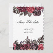 日付を保存す結婚る 招待状 (正面)