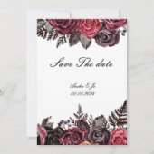 日付を保存す結婚る 招待状 (正面)