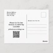 日付を保存はがきユーカリ緑 ポストカード (裏面)