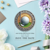 日付を保存アクリルゴルフ招待状 アクリル招待状 (インサイチュ (ウェディング))