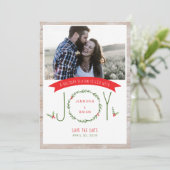 日付を保存ウッドジーリースジョークリスマスカード シーズンカード (スタンド正面)