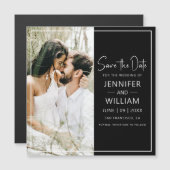 日付を保存クラシックするフォト結婚ーの磁気 (正面/裏面)