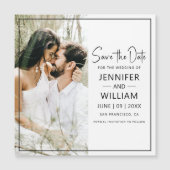 日付を保存クラシックするフォト結婚ーの磁気 (正面)