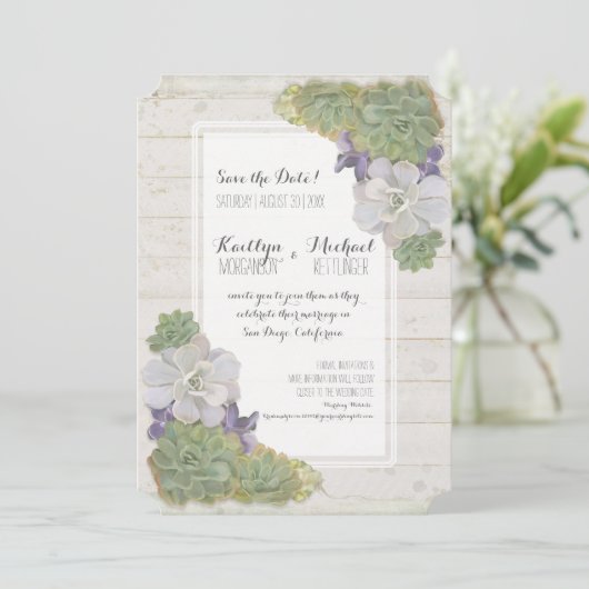 日付を保存サボテン多肉木砂漠の西 セーブザデート (スタンド正面)