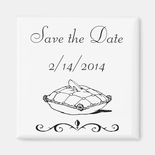 日付を保存シンデレラスリッパフェアヤタリーアート マグネット (正面)