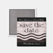 日付を保存パターン（の模様が）ある: waves : マグネット (正面/裏面)